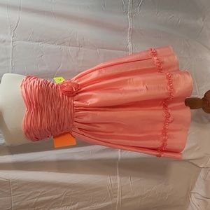 NEW! Gorgeous coral tea length dress!